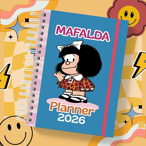 MAFALDA Planner sin fecha 2026 de 100 HOJAS Blu#