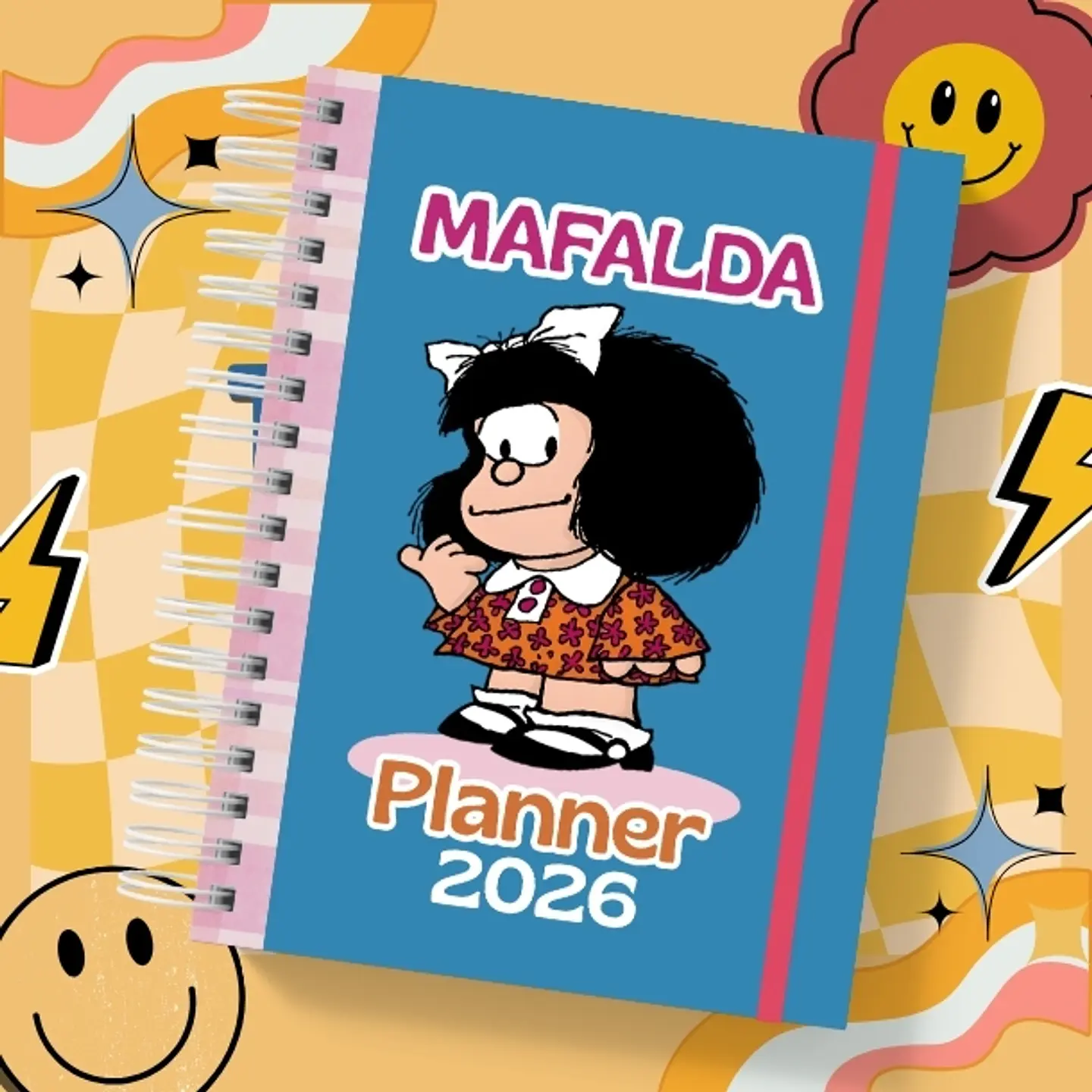MAFALDA Planner sin fecha 2026 de 100 HOJAS Blu# 1
