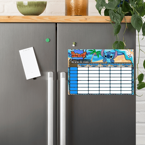 Horarios Escolares Imantados con diseños variados 