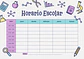 Horarios Escolares Imantados con diseños variados  - Miniatura 2