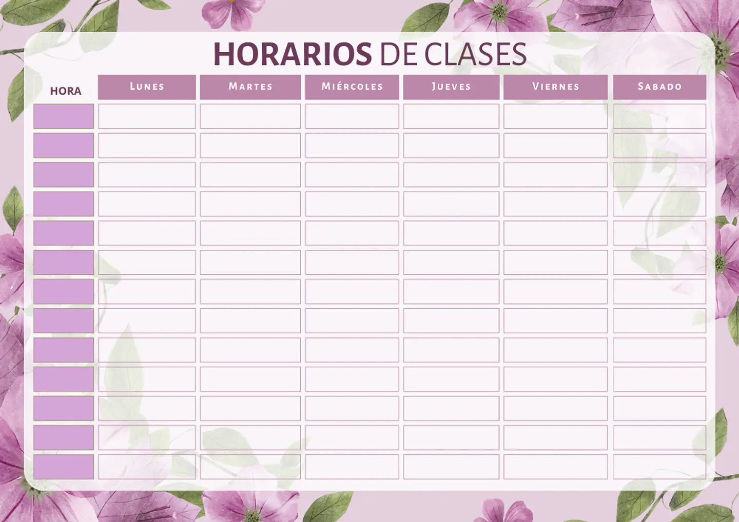 Horarios Escolares Imantados con diseños variados  3
