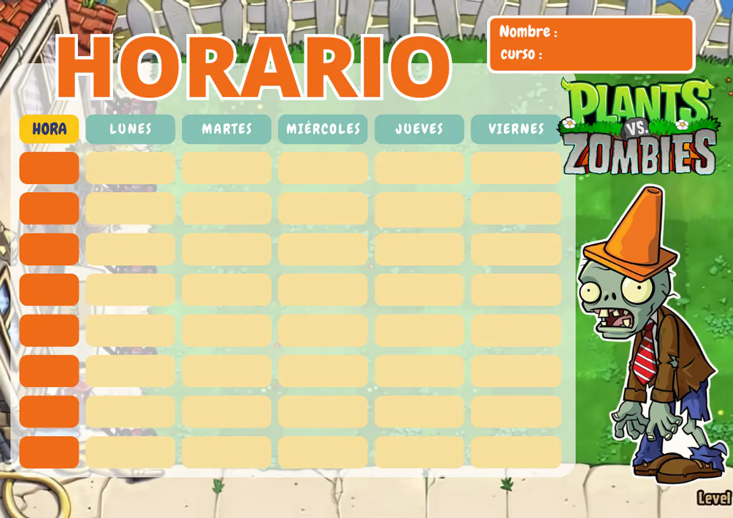 Horarios Escolares Imantados con diseños variados  10