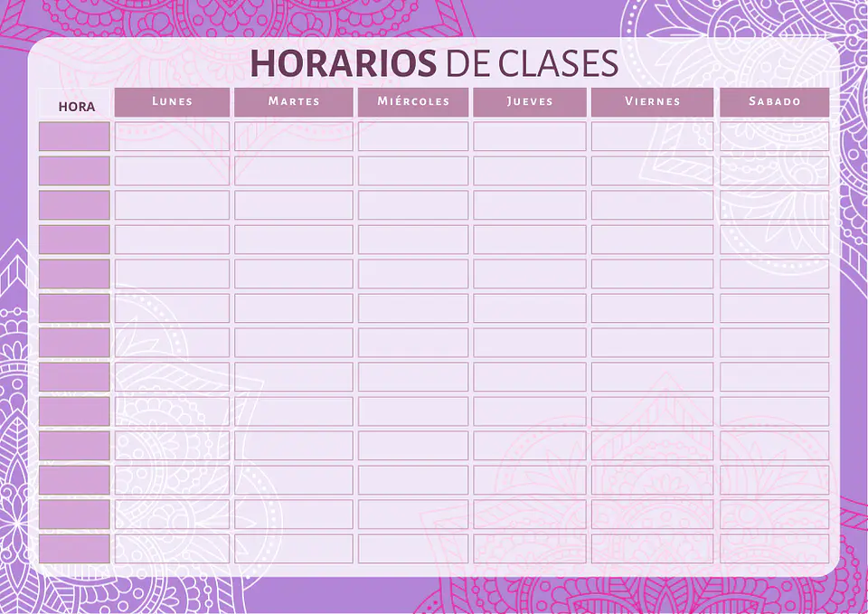 Horarios Escolares Imantados con diseños variados  14