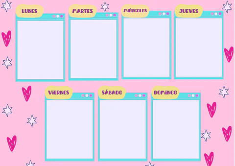 Planner Semanal Laminado imantado a4 