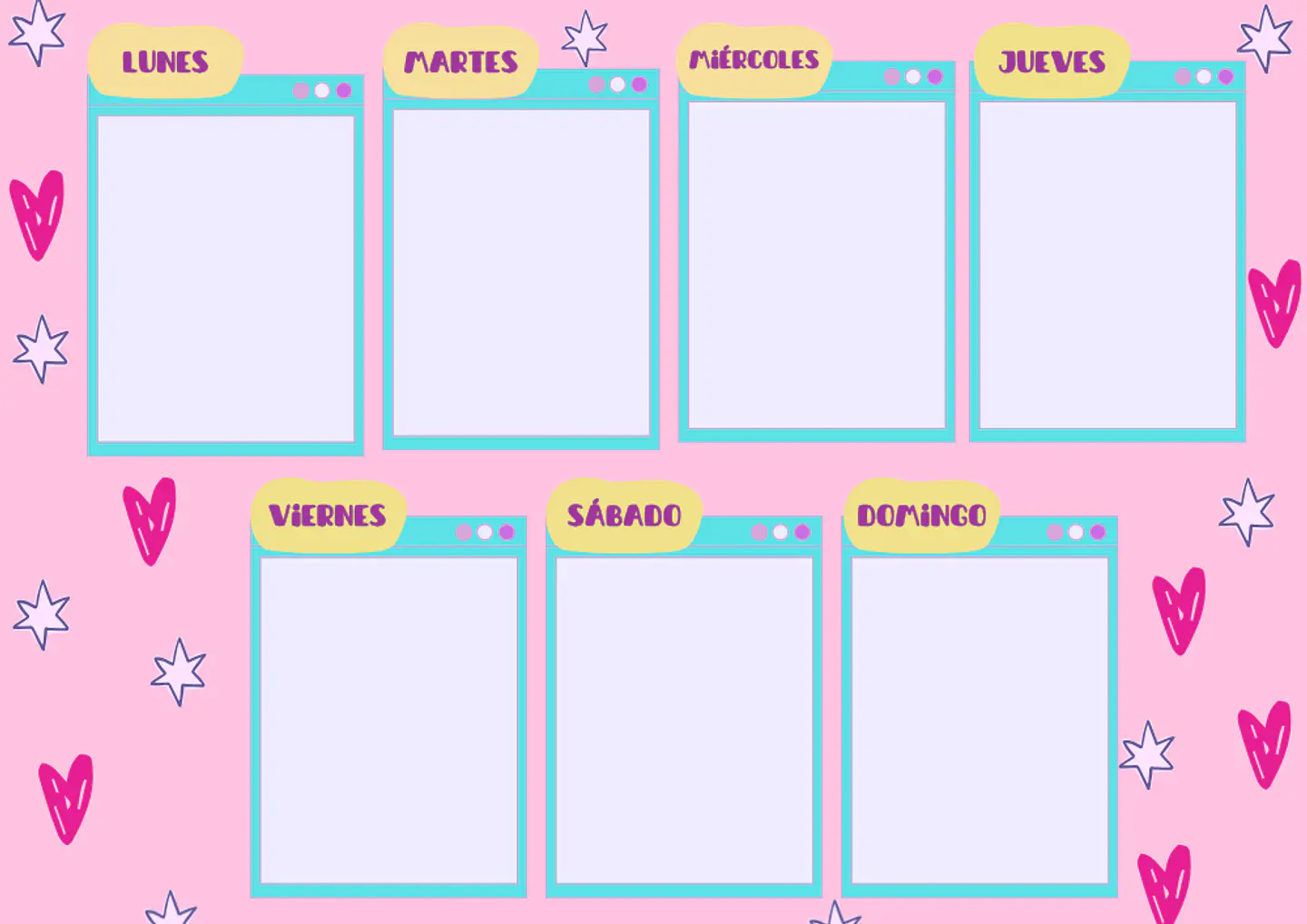 Planner Semanal Laminado imantado a4  2