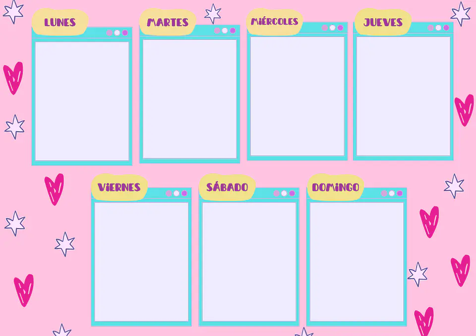 Planner Semanal Laminado imantado a4  2