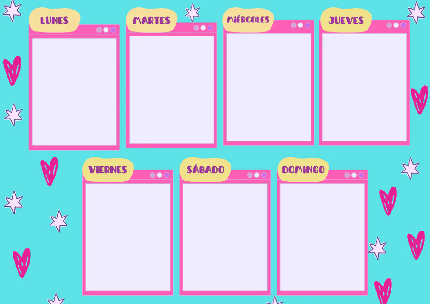 Planner Semanal Laminado imantado a4  4
