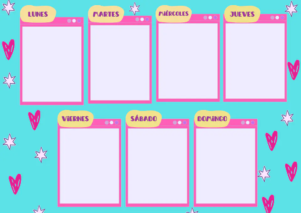 Planner Semanal Laminado imantado a4  4