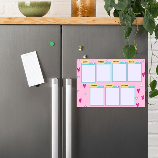 Planner Semanal Laminado imantado a4 
