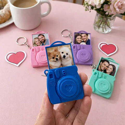 Cámara Polaroid Llavero de impresión 3d Porta foto