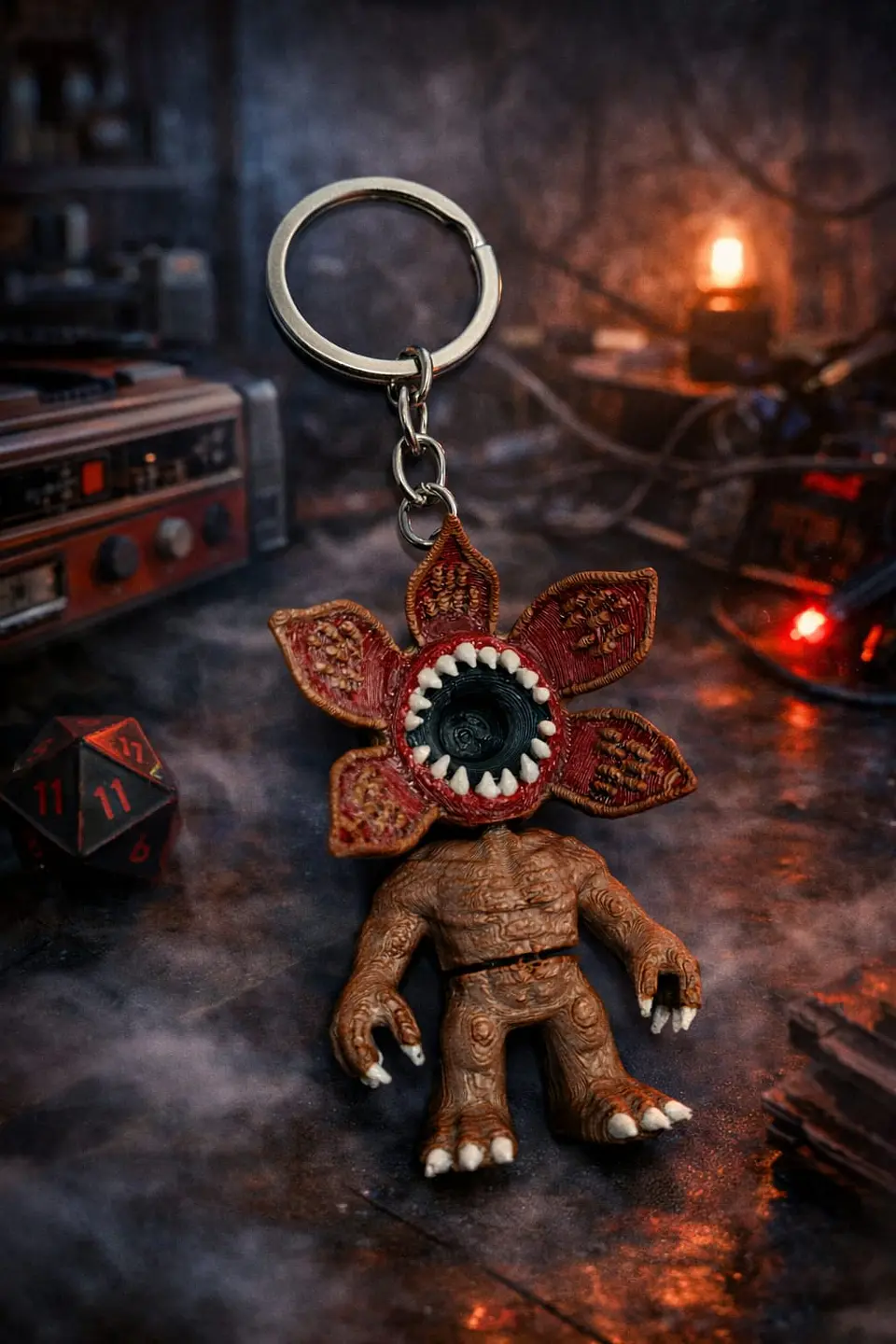 Demogorgon Llavero flexi impresión 3d 1