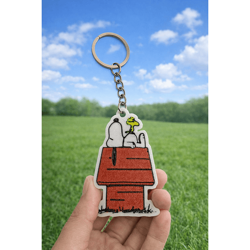 Llavero de Snoopy y Woodstock en casa impresión 3d