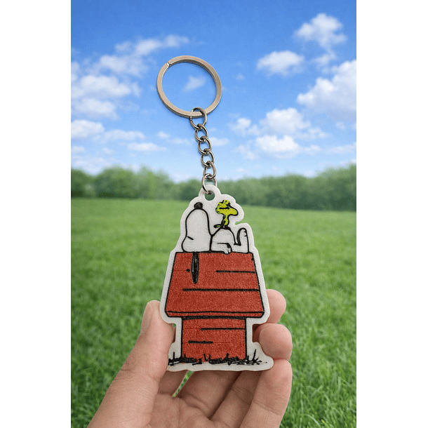 Llavero de Snoopy y Woodstock en casa impresión 3d