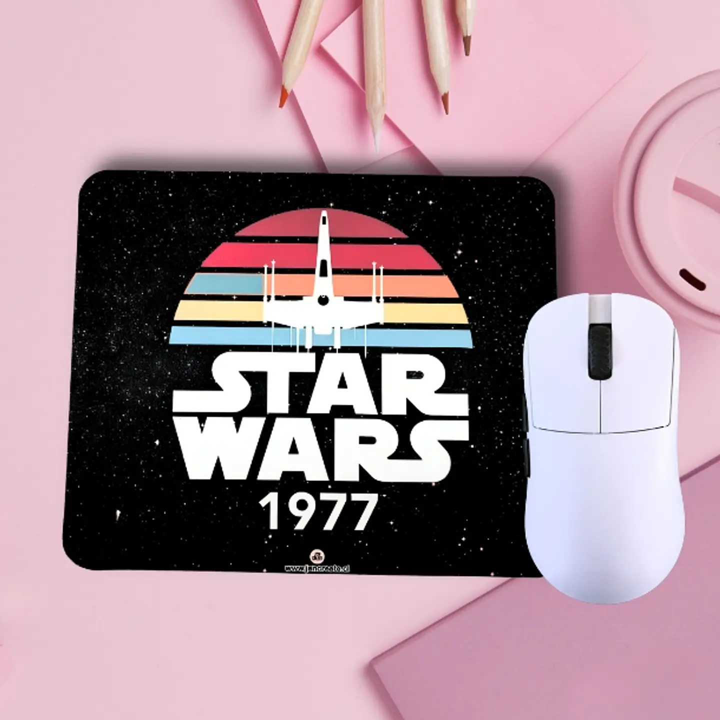 Star Wars black Mouse Pad  20x24xcm 1