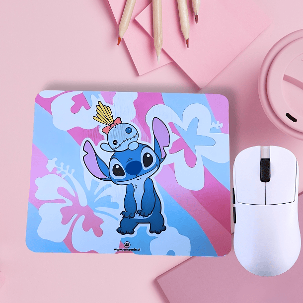 Stitch floral Mouse Pad 20x24xcm