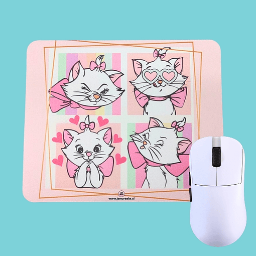 Cat Marie four Mouse Pad 20x24xcm