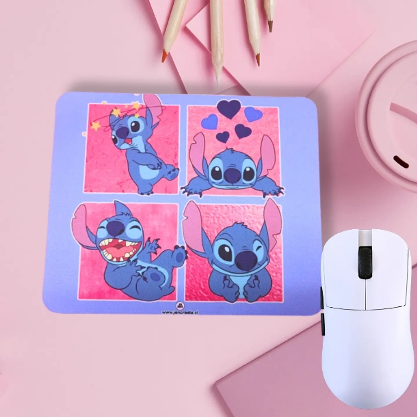Stitch four Mouse Pad 20x24xcm 1