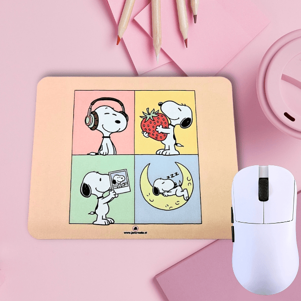 Snoopy four chick Mouse Pad 20x24xcm