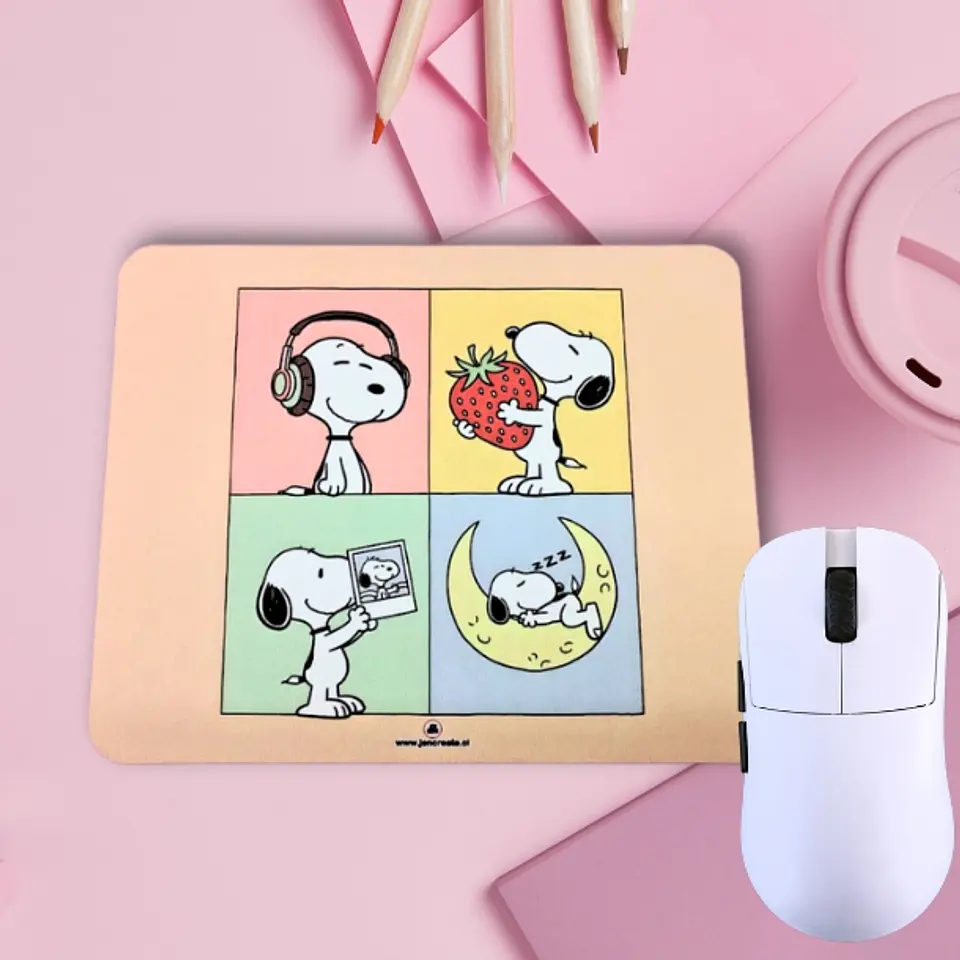 Snoopy four chick Mouse Pad 20x24xcm 1