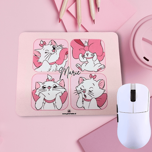 Cat Marie four chik Mouse Pad 20x24xcm