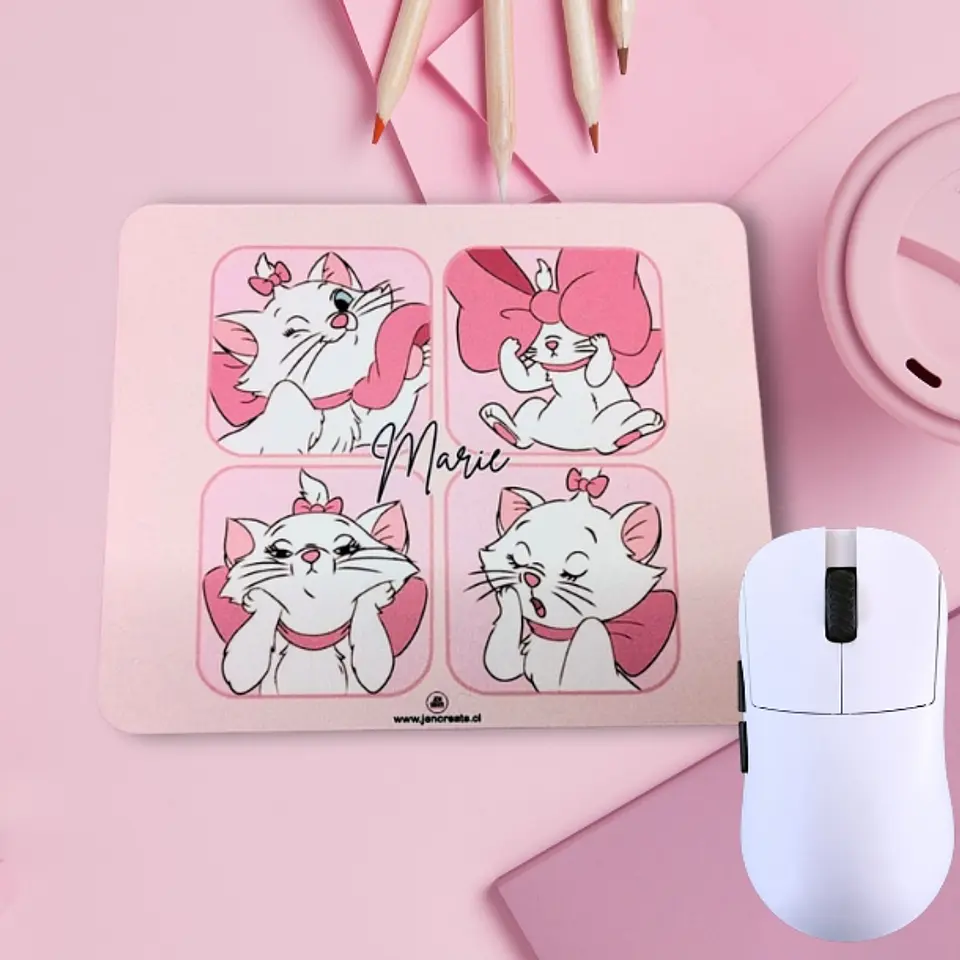 Cat Marie four chik Mouse Pad 20x24xcm 1