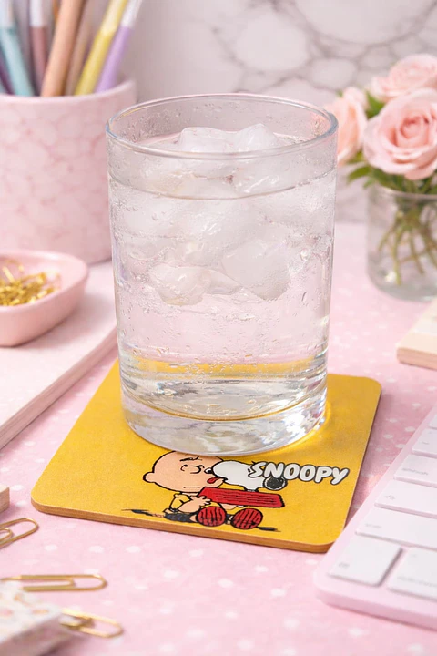 Snoopy y charlie posavasos 9,5x9,5cm