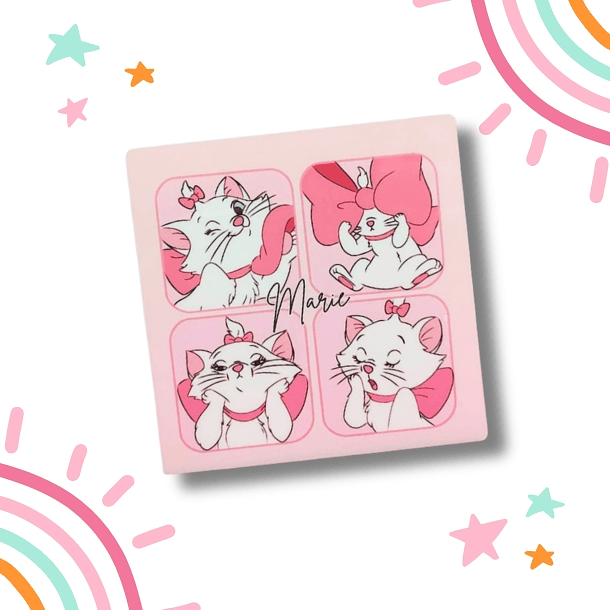 Cat Marie four chik portavasos 9,5x9,5xcm cuadrado