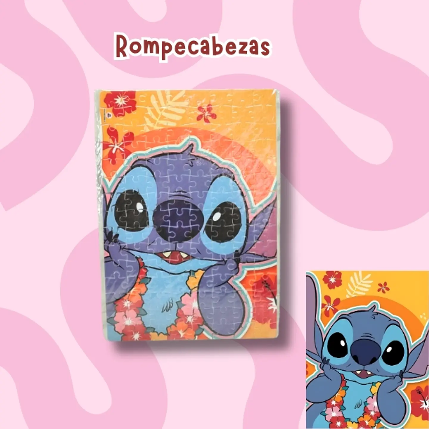 Stitch Floral Rompecabezas 120 piezas  1