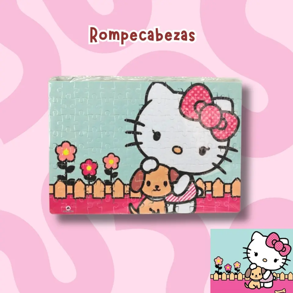Hello Kitty jardin Rompecabezas 120 piezas 1