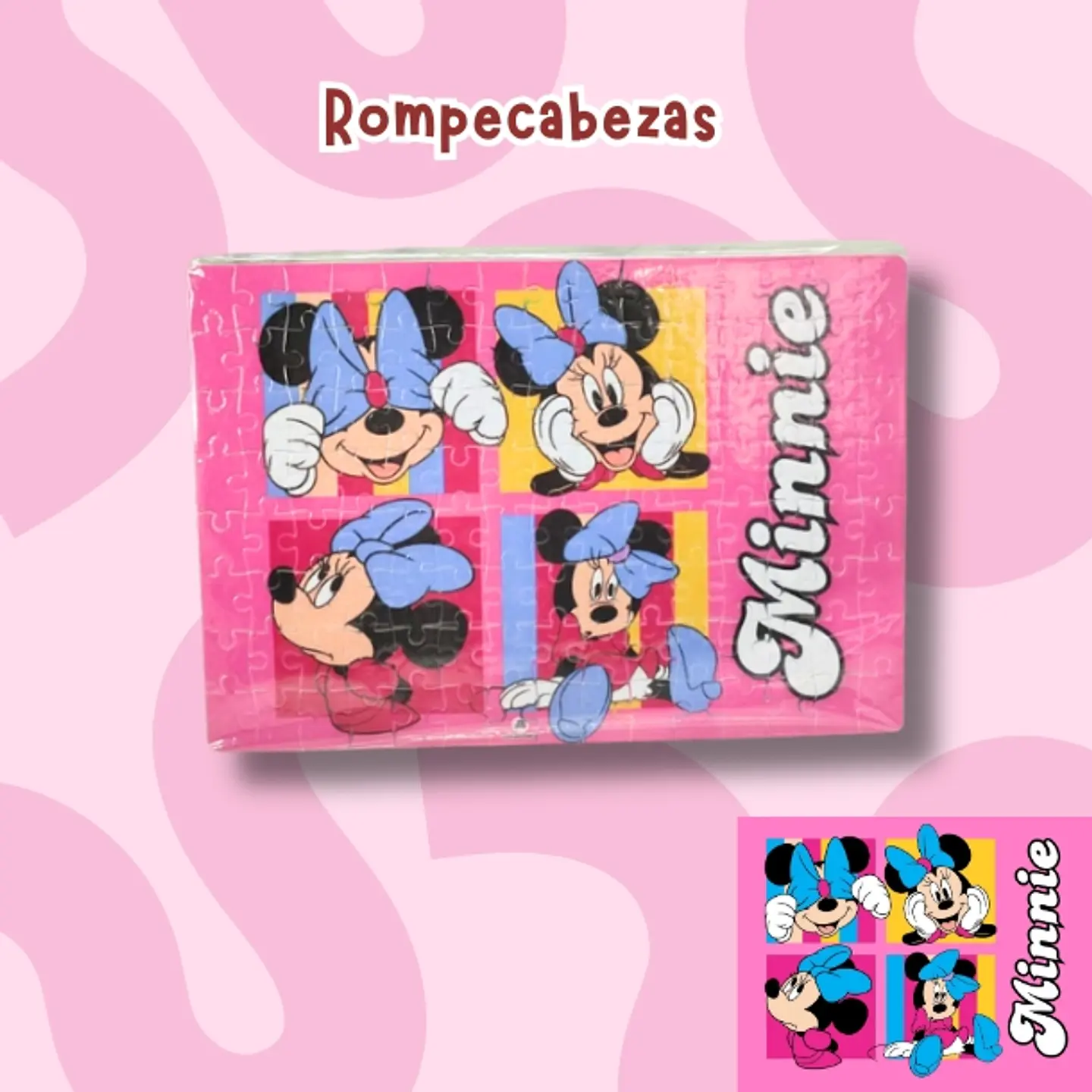 Minnie pink rompecabezas 120 piezas 1