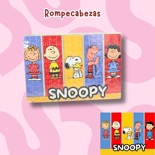 Snoopy y amigos rompecabezas 120 piezas