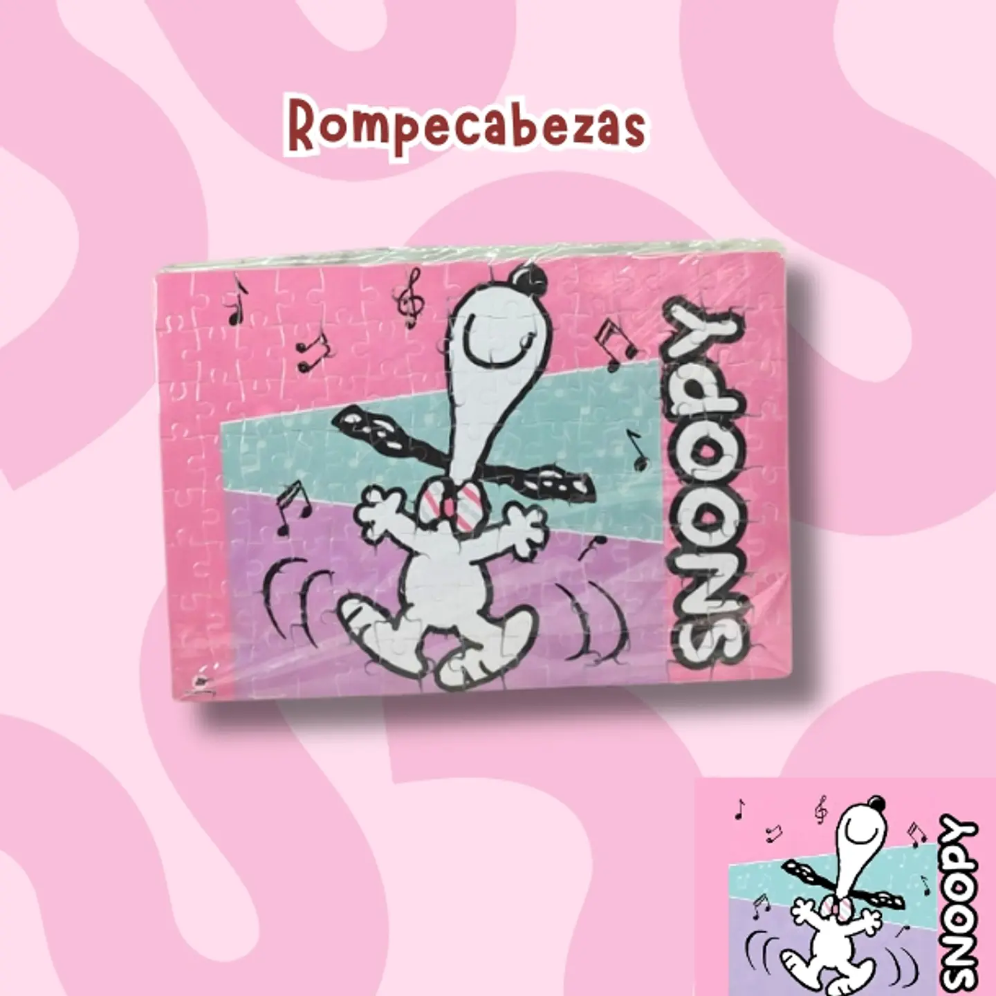 Snoopy Fiesta rompecabezas 120 piezas 1