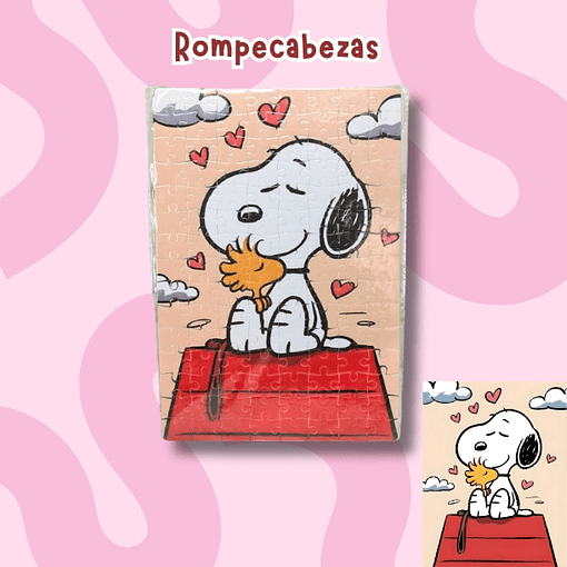 Snoopy love rompecabezas 120 piezas