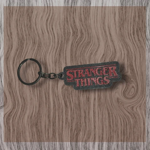 Stranger Things logo llavero 3D