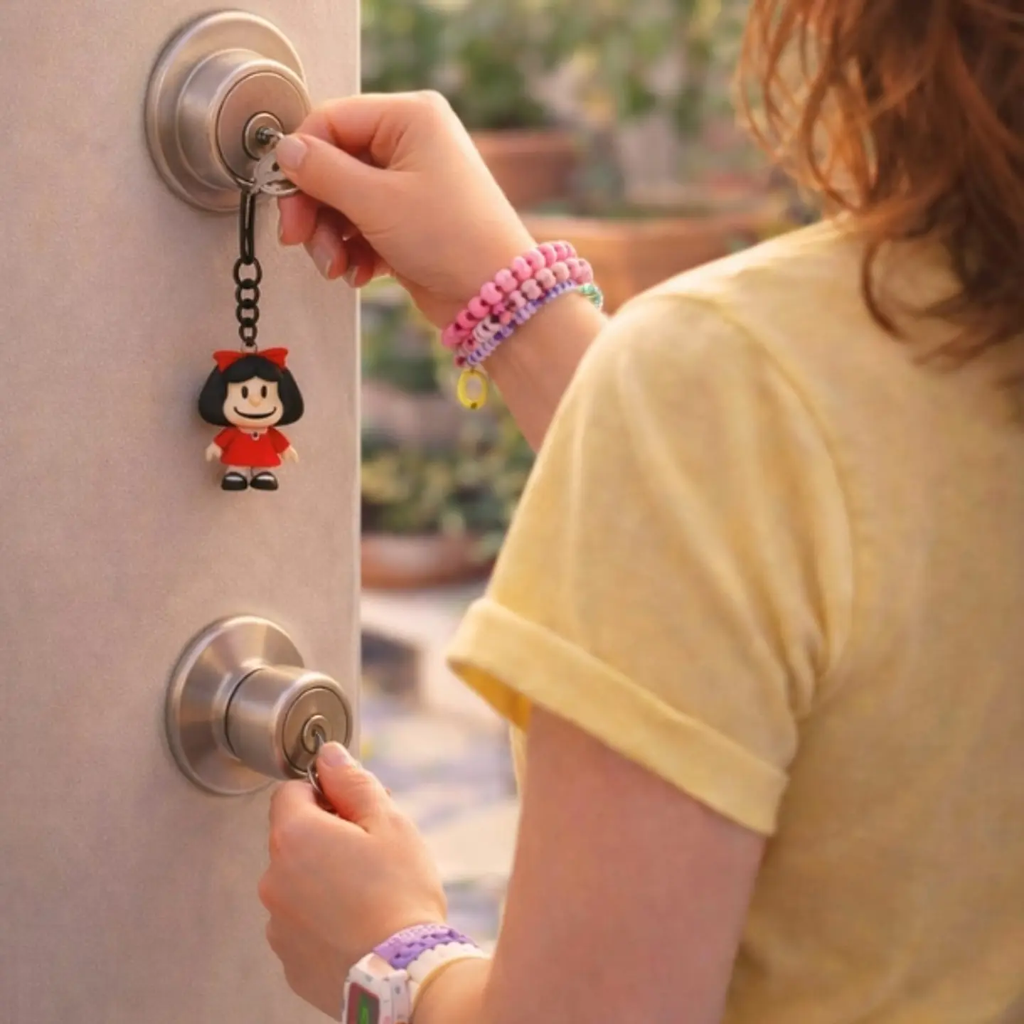 Mafalda llavero impreso flexi 3D  2