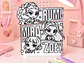 Huntrix Guerreras K-POP para colorear Interactivo base de plástico en impresión 3D lavable - Miniatura 1