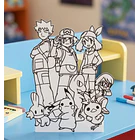 Pokémon base de plástico impresión 3D para colorear interactivo  2