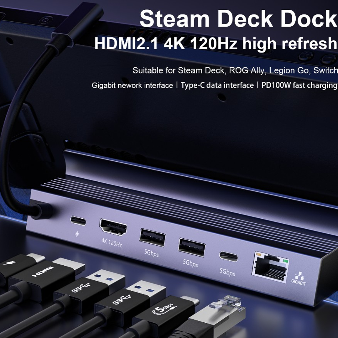 6-in 1 Steam Deck Docking Station ULT- Unite (R) . 3
