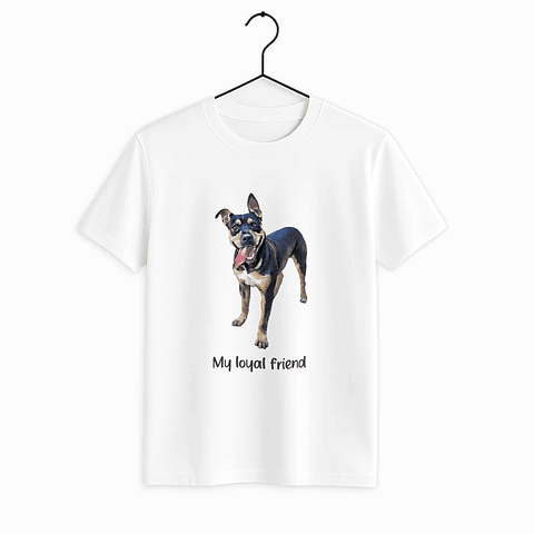 Customized Transform Photo into Art Pet Picture Unisex Crewneck T-shirt S-5XL Oil Painting Style Thoughtful Gift For Pets Lover