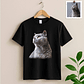 Personalized Turn Photo into Art Pet Portrait Unisex Crewneck T-shirt S-5XL Oil Painting Style Gift for Dog & Cat Lovers - thumbnail 2
