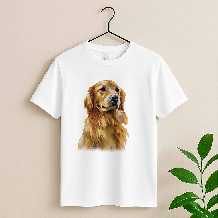 Personalized Turn Photo into Art Pet Portrait Unisex Crewneck T-shirt S-5XL Oil Painting Style Gift for Dog & Cat Lovers 3