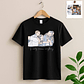 Customized Photo to Doodle Mom and Baby, Dad and Kids Unisex Crewneck T-shirt S-5XL Illustration Style Family Gift - thumbnail 2