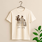 Customized Photo to Doodle Mom and Baby, Dad and Kids Unisex Crewneck T-shirt S-5XL Illustration Style Family Gift - thumbnail 4