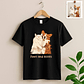 Customized Turn Photo into Art Pet Illustration Unisex Crewneck T-shirt S-5XL Digital Art Style Pet Birthday Gift - thumbnail 2