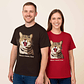 Customized Turn Photo into Art Pet Illustration Unisex Crewneck T-shirt S-5XL Digital Art Style Pet Birthday Gift - thumbnail 7