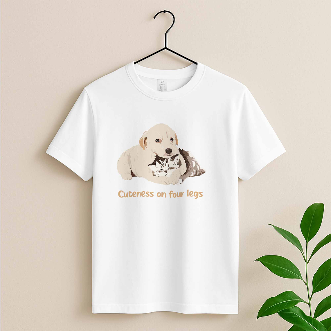 Personalized Turn Photo into Art Pet Picture Unisex Crewneck T-shirt S-5XL Digital Art Style Keepsake For Pet Lover 3
