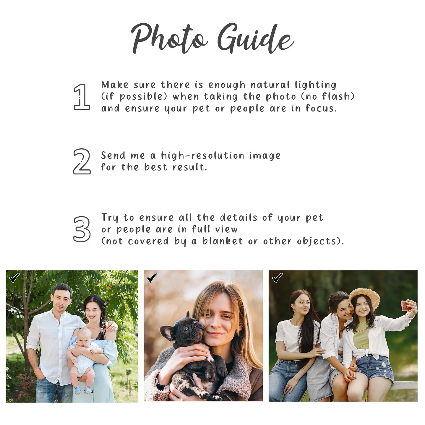 Customized Turn Photo into Art Pet Illustration Unisex Crewneck T-shirt S-5XL Digital Art Style Pet Birthday Gift 10