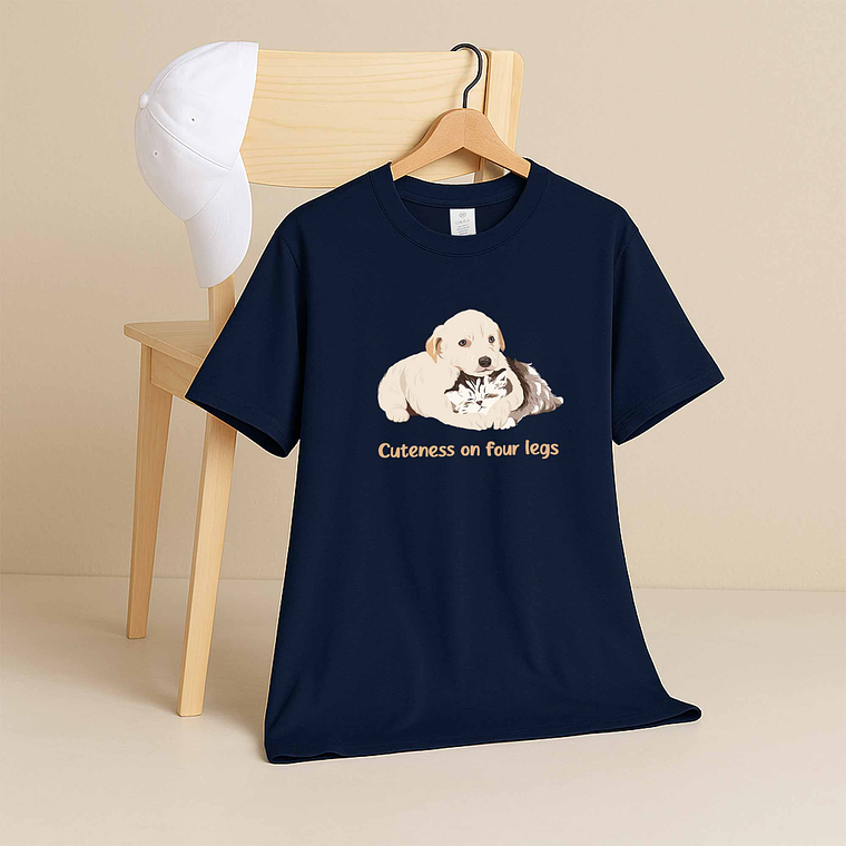 Personalized Turn Photo into Art Pet Picture Unisex Crewneck T-shirt S-5XL Digital Art Style Keepsake For Pet Lover 5