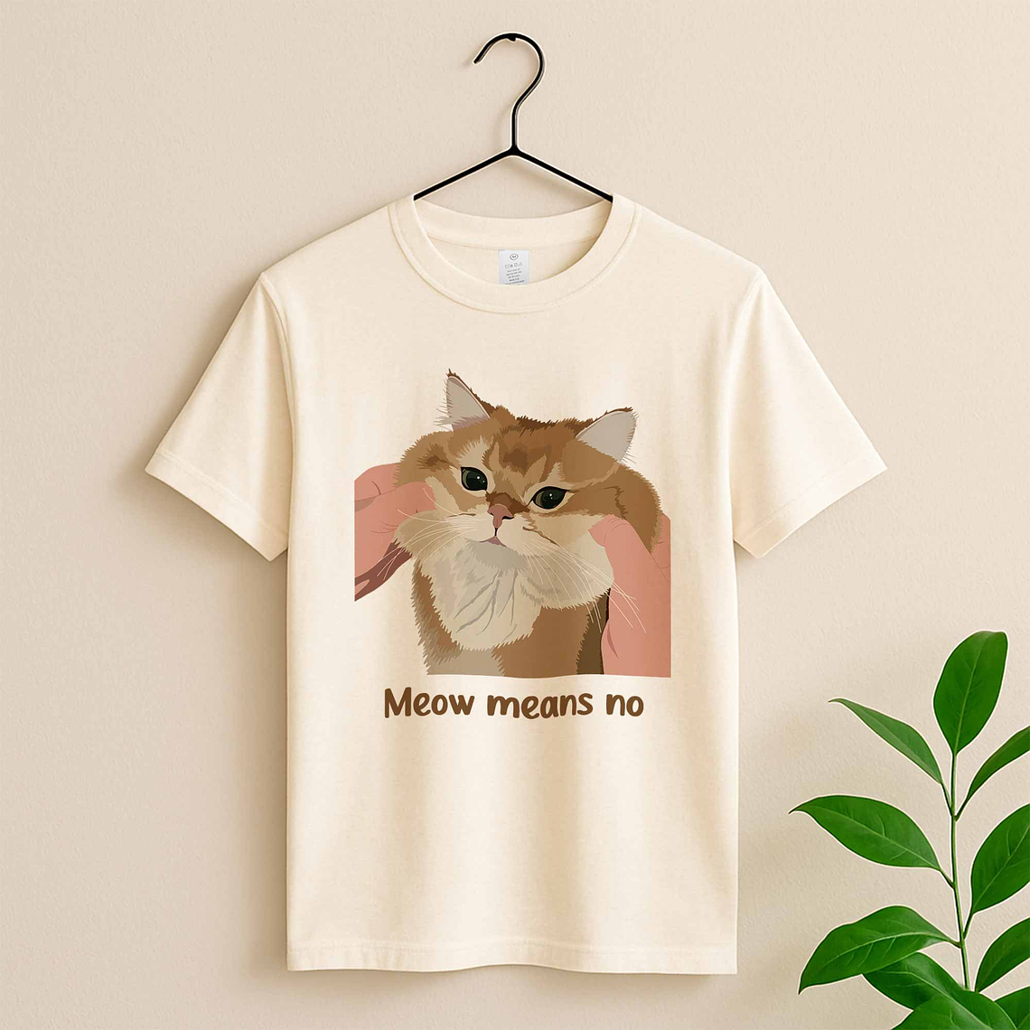 Personalized Turn Photo into Art Cat Mom Portrait Unisex Crewneck T-shirt S-5XL Digital Art Style Keepsake For Pet Memorial and Loss 4