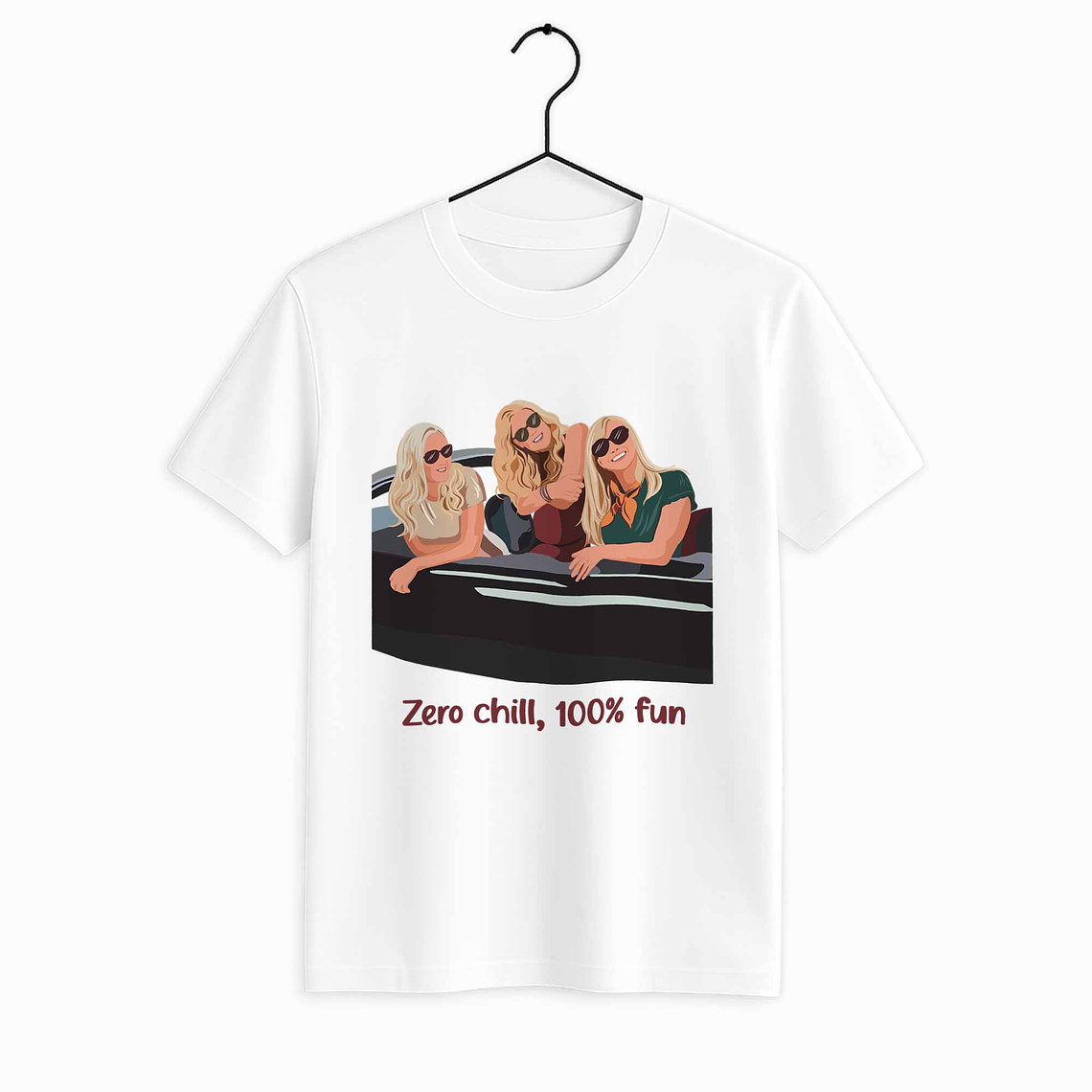 Custom Turn Photo into Art Best Friend Portrait Unisex Crewneck T-shirt S-5XL Illustration Style Thoughtful Friendship Gift 1